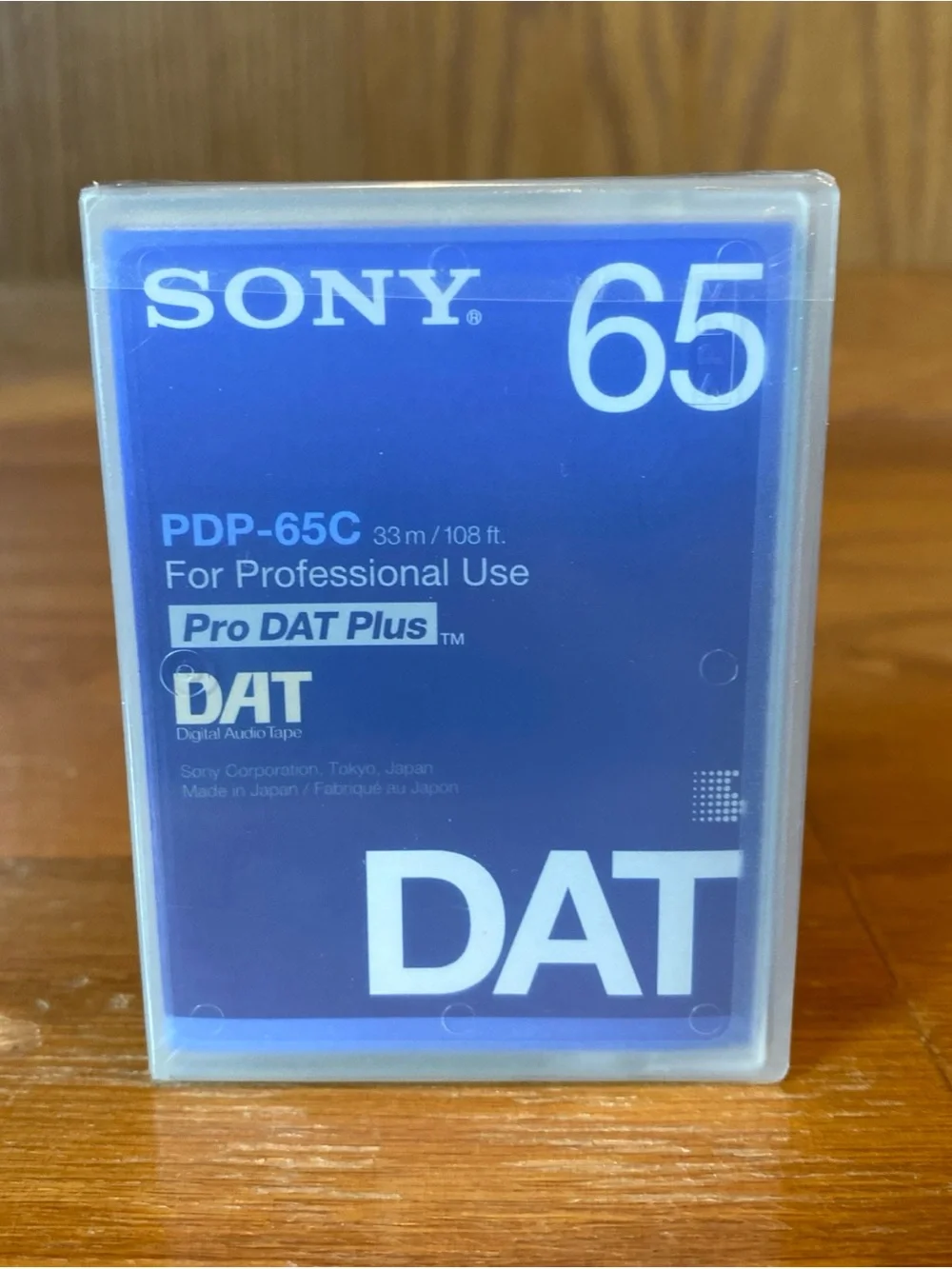 NEW Sony PDP-65C Pro DAT Plus 65 DAT Tape for Professional Use Sealed